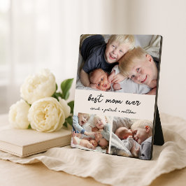 Placa Expositora Best Mom Ever Kids Names