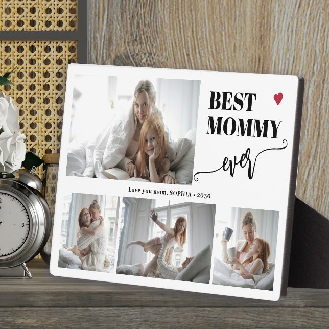 Placa Expositora Best mom ever photo collage keepsake (Subido por el creador)