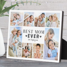 Placa Expositora Best Mom Photo Collage