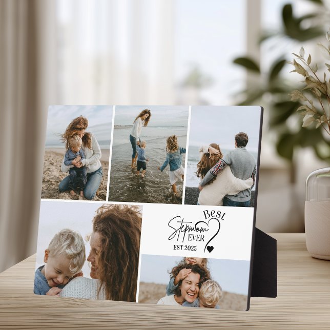 Placa Expositora Best Stepmom Ever Custom Photo Collage  (Subido por el creador)