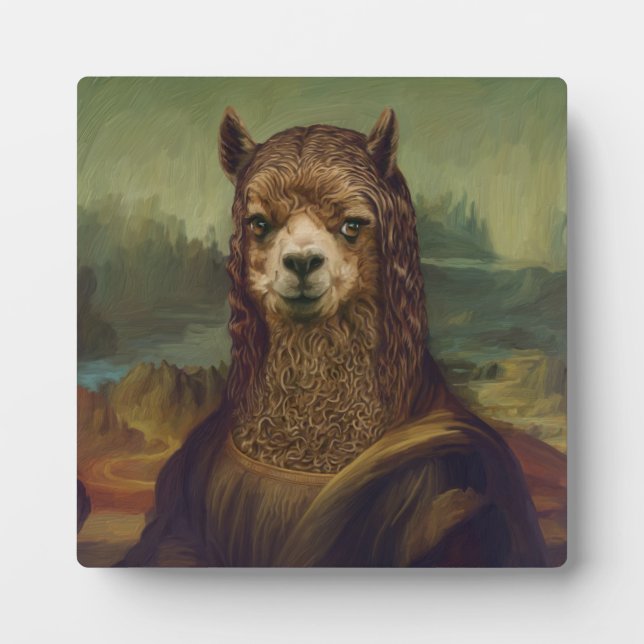 Placa Expositora Bestias nobles - Mona Llama (Frente)