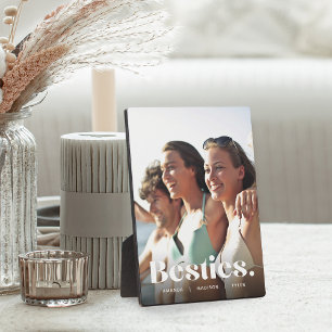 Placa Expositora Besties   Mejor superposición de amigos y foto de 