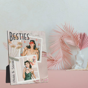Placa Expositora Besties mejores amigos nombres personalizados foto