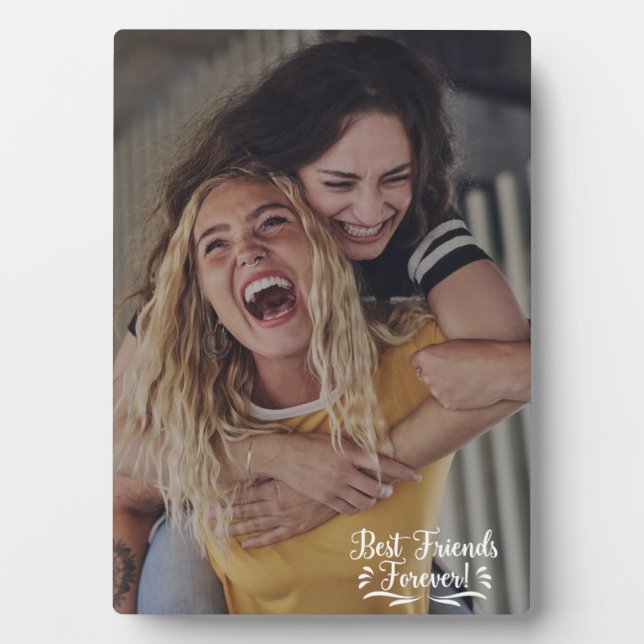 Placa Expositora Besties Script Overlay Friendster Photo (Frente)