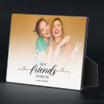 Placa Expositora BFF Photo Gift Besties Best Friends Moderne Trendy<br><div class="desc">BFF Photo Gift Besties Best Friends Moderne Trendy</div>