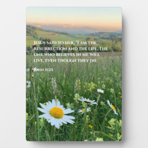 Placa Expositora Biblia cristiana personalizado verse Gift Daisy Ph
