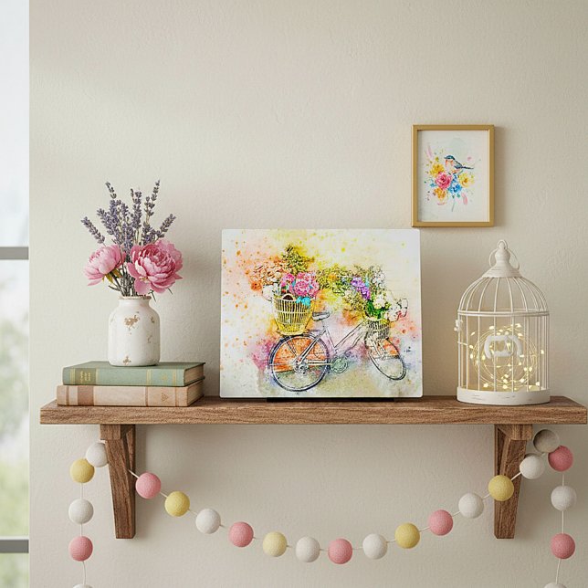 Placa Expositora Bicicleta y flores (Subido por el creador)