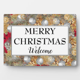 Placa Expositora Bienvenida a la NAVIDAD MERRY