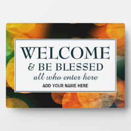 Placa Expositora Bienvenida a Modern Bokeh BE