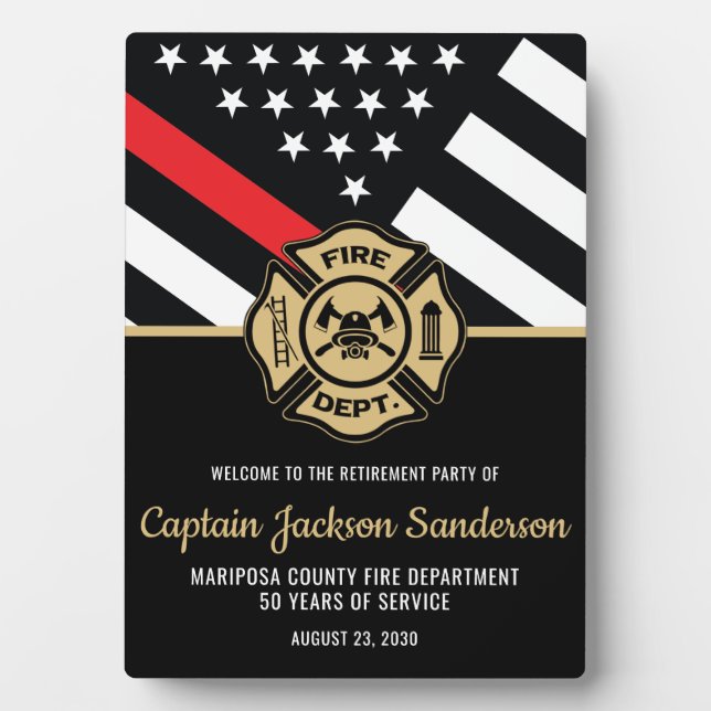 Placa Expositora Bienvenida de la Línea Roja de Jubilación de Bombe (Frente)