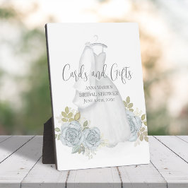 Placa Expositora Bienvenida Ducha De Novias Elegante Vestido De Col