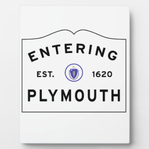 Placa Expositora Bienvenido a las MAMÁES de Plymouth