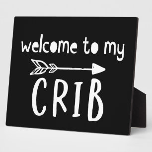 Placa Expositora Bienvenido a mi letrero de habitación de Crib Nurs