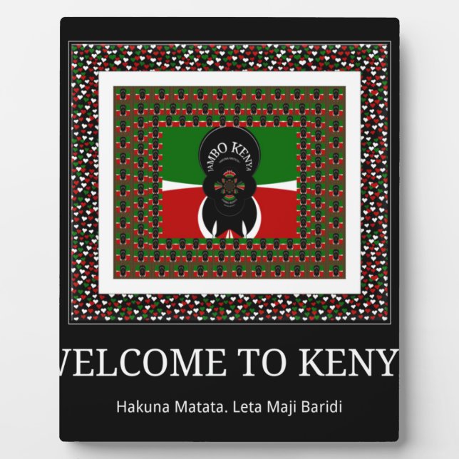 Placa Expositora Bienvenidos a la Kenia mágica: Hakuna Matata (Frente)