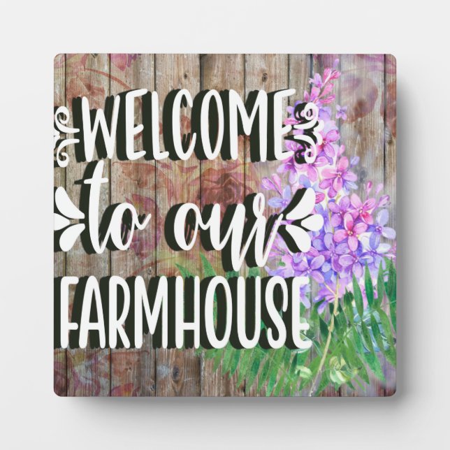 Placa Expositora Bienvenidos a nuestra casa de campo (Frente)