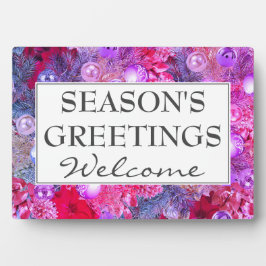 Placa Expositora Bienvenidos Navidades de REUNIONES DE TEMPORADA