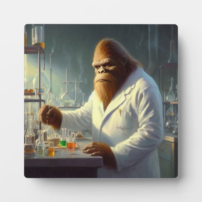 Placa Expositora Bigfoot Scientist (Frente)