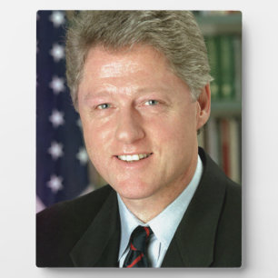 Placa Expositora Bill Clinton