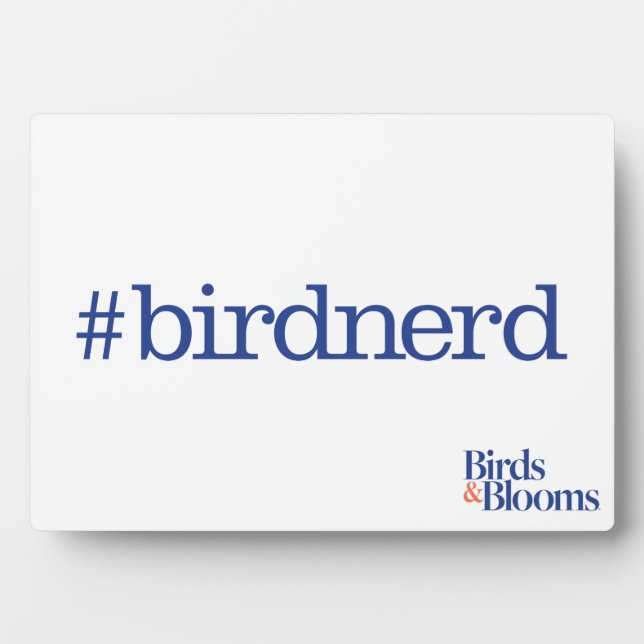 Placa Expositora #birdnerd (Frente)