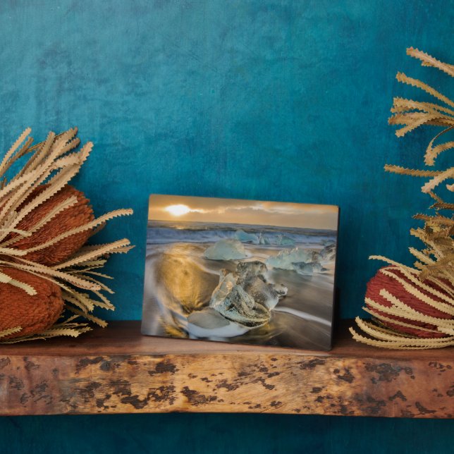 Placa Expositora Black Sand Beach | Jokulsarlon Islandia meridional (Lado)