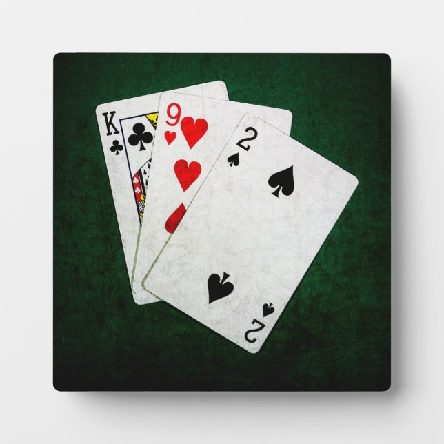 Placa Expositora Blackjack 21 point - King, Nine, Two (Frente)