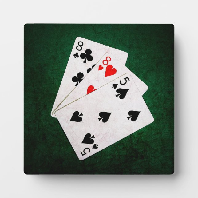 Placa Expositora Blackjack 21 punto - Ocho, ocho, cinco (Frente)