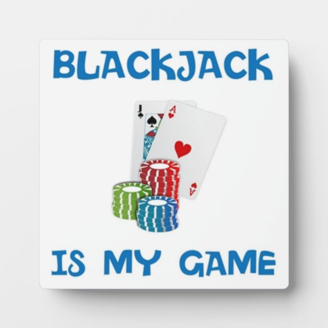 PLACA EXPOSITORA BLACKJACK ES MI JUEGO (Frente)