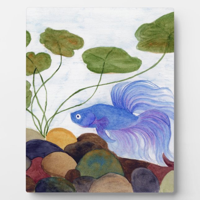 Placa Expositora Blue Betta Fish (Frente)