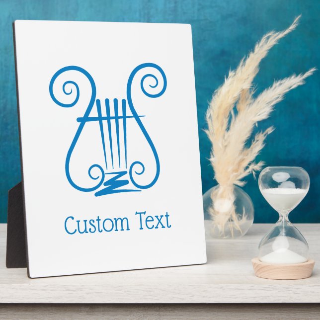 Placa Expositora Blue Lyre (Lado)