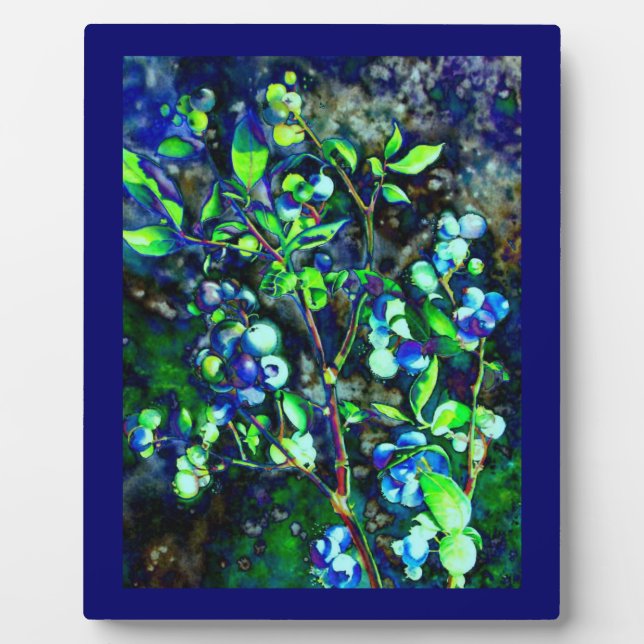 Placa Expositora Blueberries (Frente)