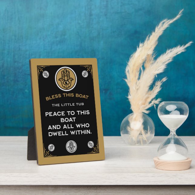 Placa Expositora Boat Warming Blessing Gift (Lado)