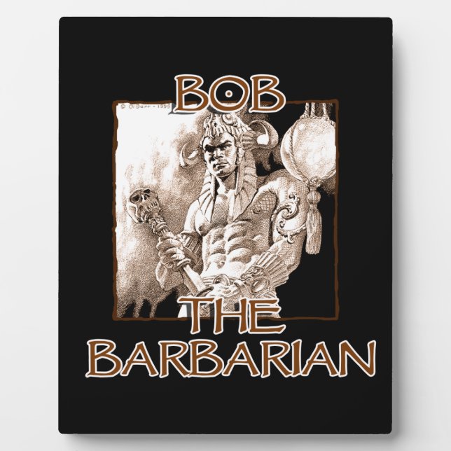 Placa Expositora Bob, el bárbaro (Frente)