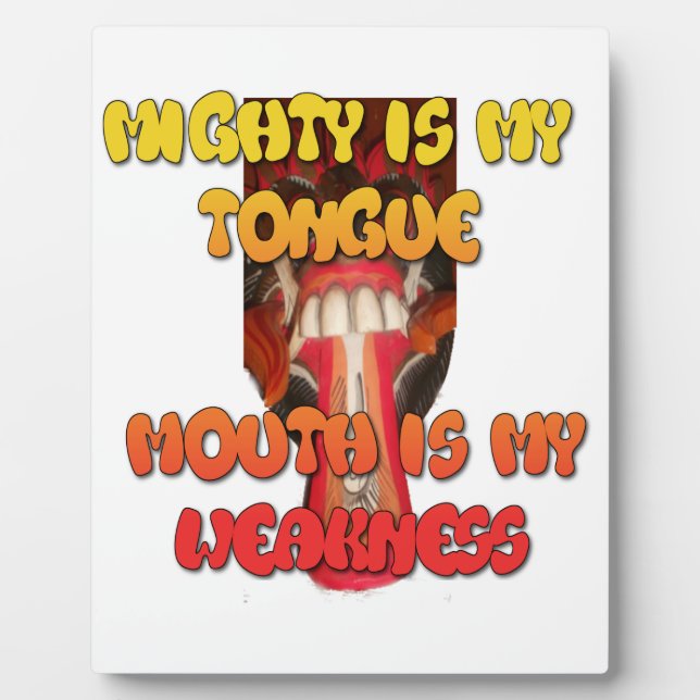 Placa Expositora Boca grande Hakuna Matata. (Frente)