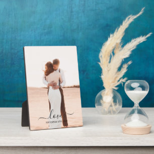 Placa Expositora Boda Boda del guión de amor de memoria fotográfica