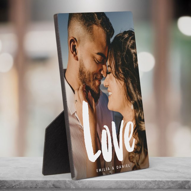 Placa Expositora Boda de amor moderno Familia de caligrafía simple (Subido por el creador)