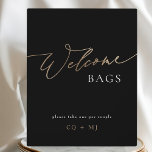 Placa Expositora Boda de caligrafía de oro negro Rótulo de bolsas d<br><div class="desc">*NO ES UN RELIEVE METALIZADO REAL* ***este diseño es parte de una colección de correspondencias**__________________________ esta plantilla de diseño es totalmente editable / personalizable por usted el cliente - haga clic en el botón de personalización si desea mover, agregar, eliminar o realizar cambios significativos en el diseño _________________________________________________ *si tiene...</div>
