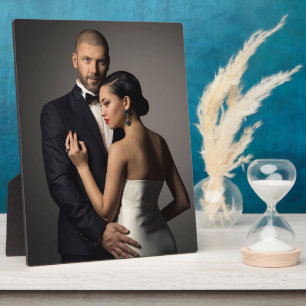 Placa Expositora Boda de Keepsake personalizado o foto de compromis