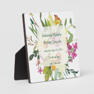 Placa Expositora Boda de ramo de primavera