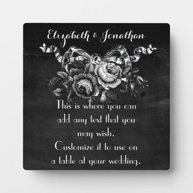 Placa Expositora Boda de Rosas de Victoria (Frente)