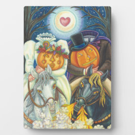 PLACA EXPOSITORA BODA DE SLEEPY HOLLOW, JINETE SIN CABEZA Y NOVIA