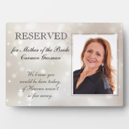 Placa Expositora Boda en memoria reservada de Madre de Novia