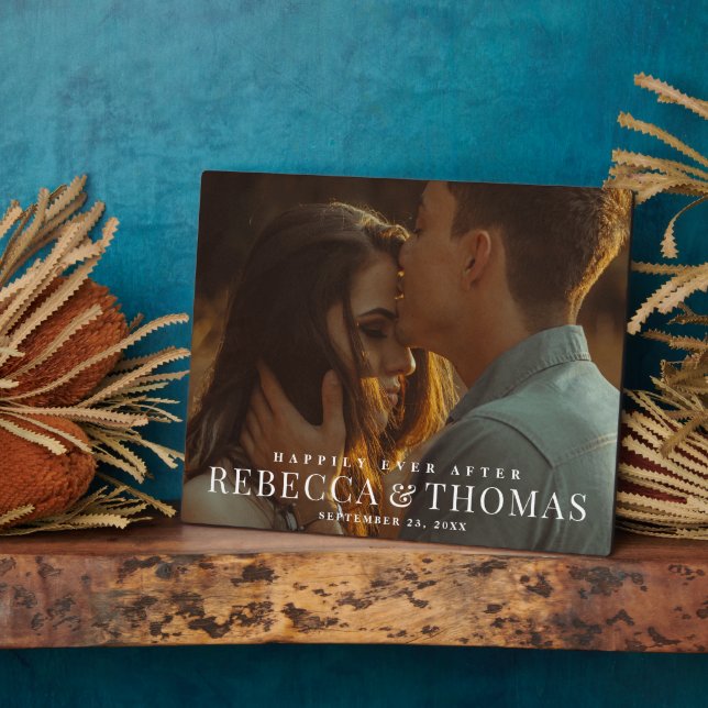 Placa Expositora Boda fotográfico de tipo moderno (Lado)