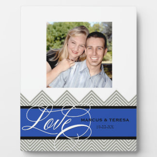 Placa Expositora Boda Moda involucrada Chevron Moderno Personalizad