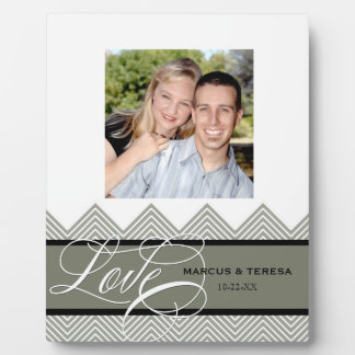Placa Expositora Boda Moda involucrada Chevron Moderno Personalizad