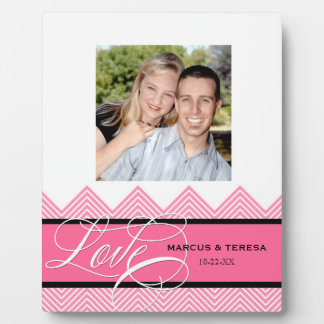 Placa Expositora Boda Moda involucrada Chevron Moderno Personalizad