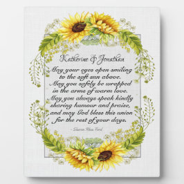 Placa Expositora Boda Poem Plaque
