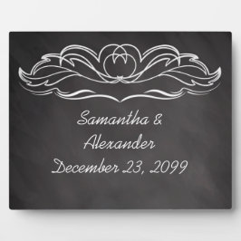 Placa Expositora Boda Slate Chalkboard