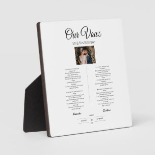 Placa Expositora Boda vota aniversario moderno, cortés, Minimalista