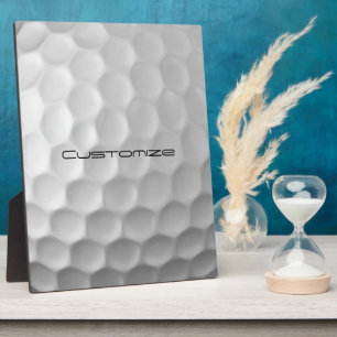 Placa Expositora Bola de Golf con Texto Personalizado