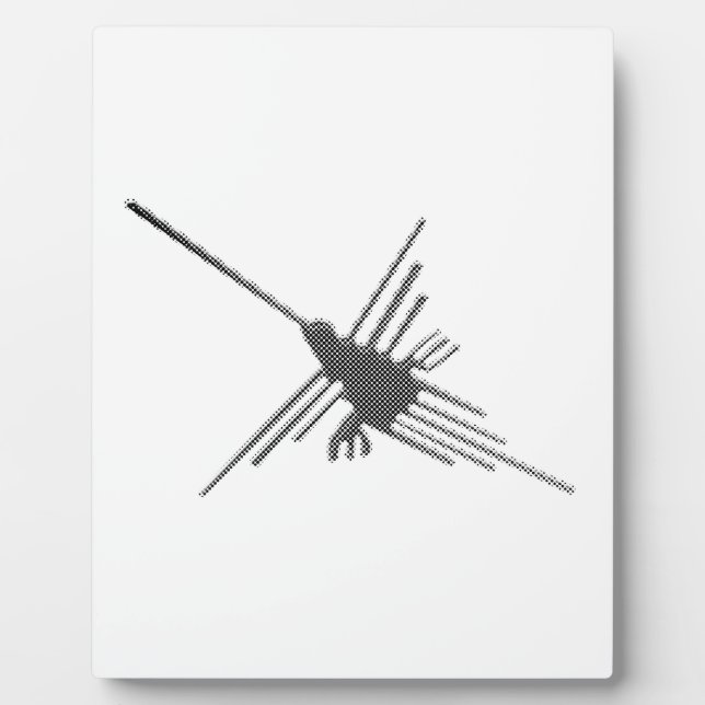 Placa Expositora Boletín de líneas de Nasca Hummingbird (Frente)